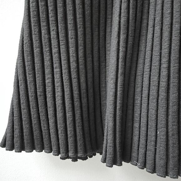 Simon Miller NEW Ribbed Black Dress Flare Sleeves Womens Size XL NWT Bodycon - Picture 16 of 16